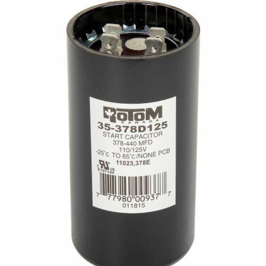 Hot Rotom 378B, 378-440Mfd, 125V, Start Capacitor, Round