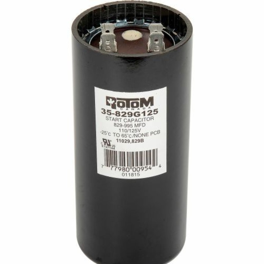 Hot Rotom 829B, 829-995Mfd, 110125V, Start Capacitor, Round