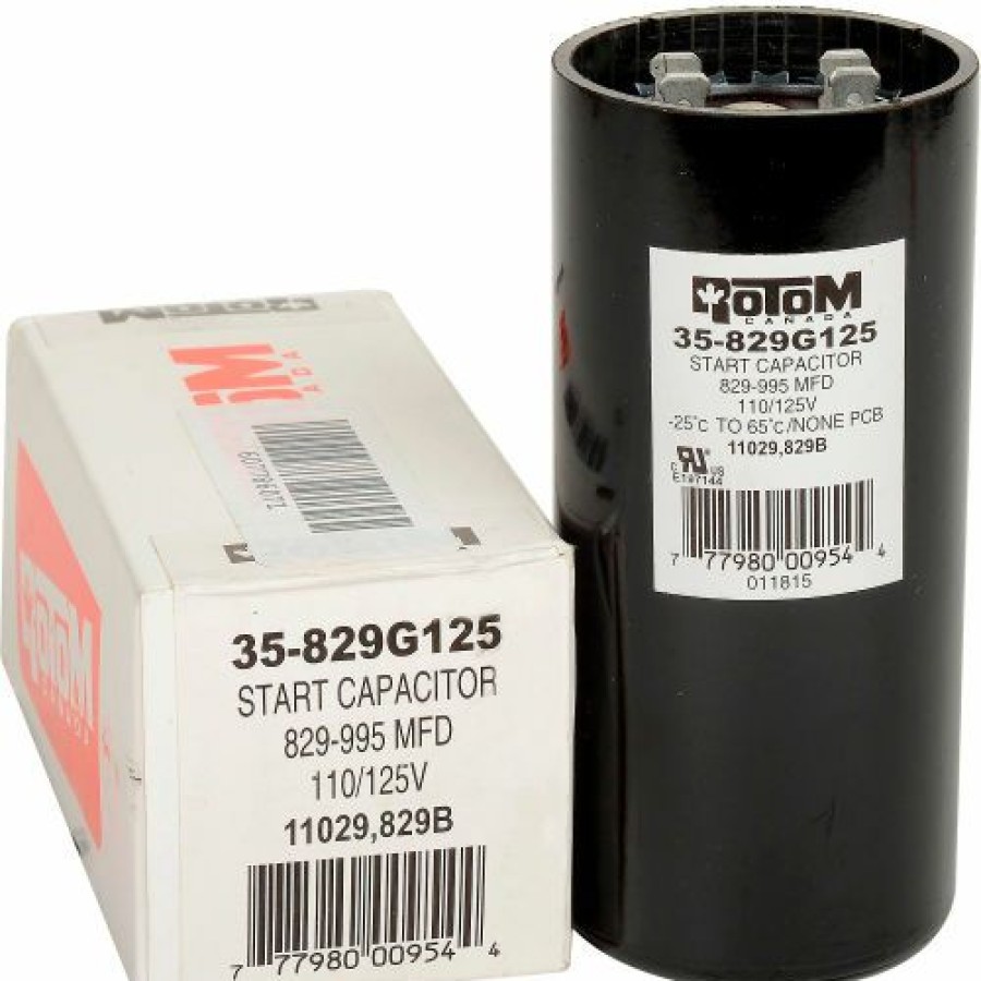 Hot Rotom 829B, 829-995Mfd, 110125V, Start Capacitor, Round