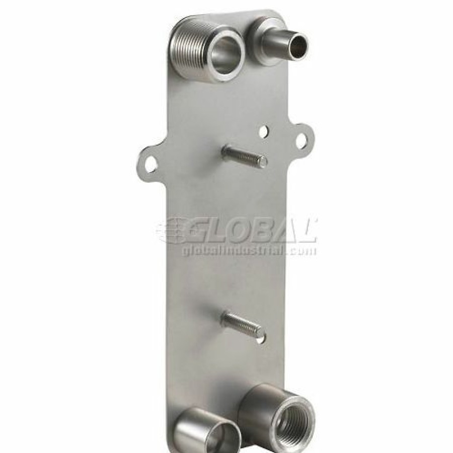 Hot Bell & Gossett High Pressure Brazed Plate Heat Exchanger With Mounting Tabs, Bp412-30Mt