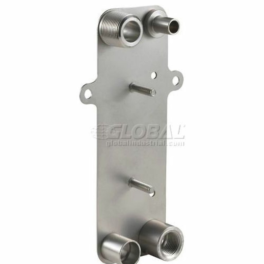 New Bell & Gossett High Pressure Brazed Plate Heat Exchanger With Mounting Tabs, Bp400-20Mt