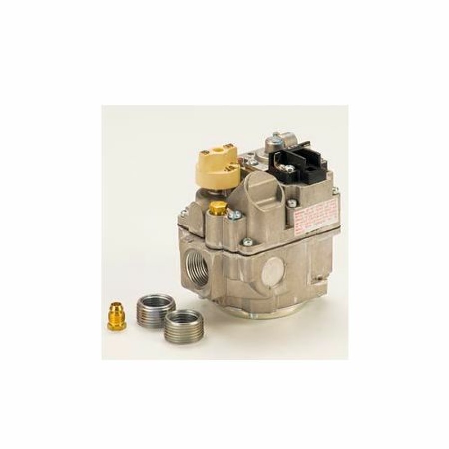 Clearance Robertshaw Solenoid Valve 3/4" Inlet, Straight-Thru Side Outlets, 3.5" W.C