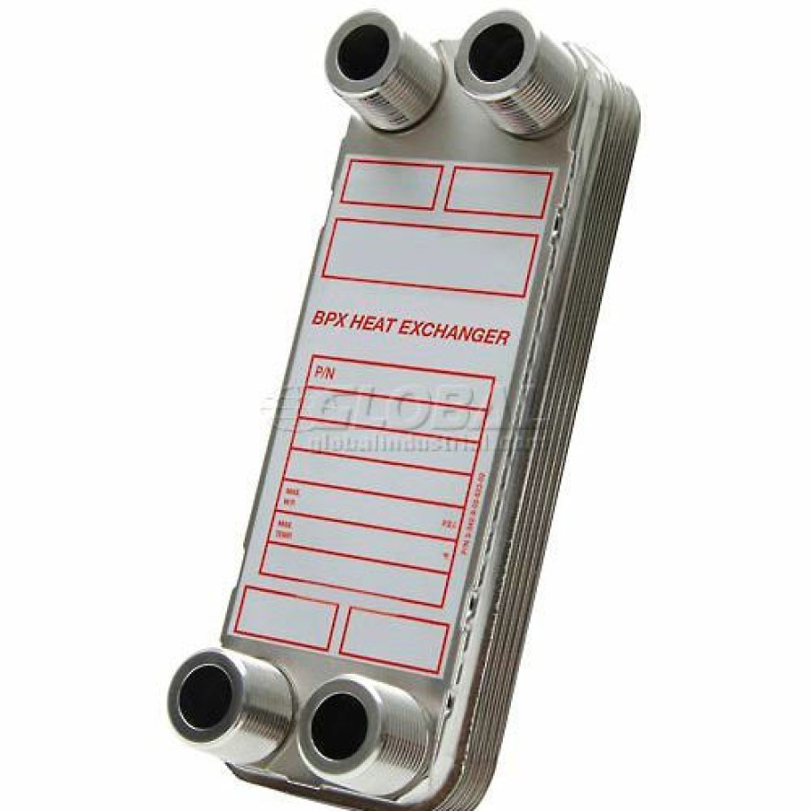 Clearance Bell & Gossett High Pressure Brazed Plate Heat Exchanger With Mounting Tabs, Bp400-30Mt